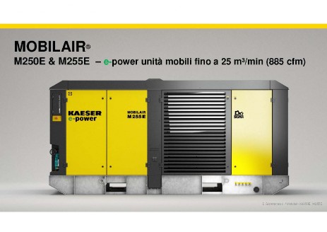 Motocompressori Kaeser Mobilair elettrici 